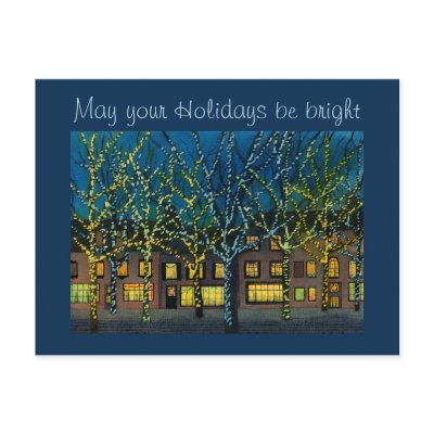 City Square at Christmas Post Card by Kayatiyu
