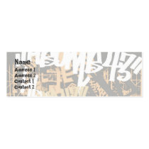 City Street - Skinny business cards