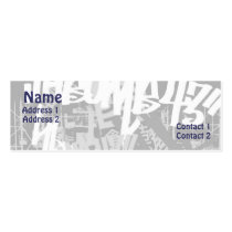 City Street - Skinny business cards