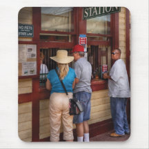 City - The train station Mousepads