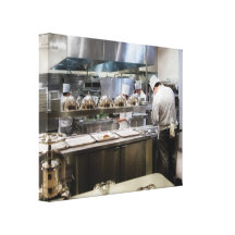 City - Vegas - The chefs at the Eiffel Tower Rest Canvas Print