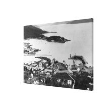 City View of Wrangell, Alaska Photograph Stretched Canvas Print