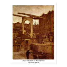 City View (View Of Amsterdam) By Jacob Maris Post Cards