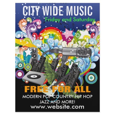City Wide Music Flyer by ZazzleFlyers