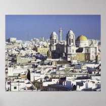 Cityscape of Cadiz, Spain Print