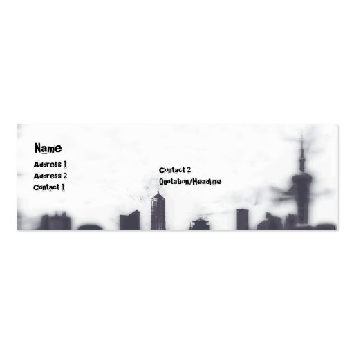 Cityscape - Skinny Business Cards