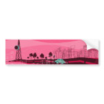 Cityscape Sticker Bumper Stickers