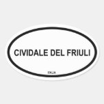 CIVIDALE DEL FRIULI OVAL STICKERS