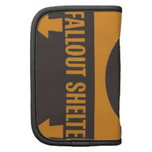 Civil Defnese Fallout Shelter Sign Rickshaw Folio Planner