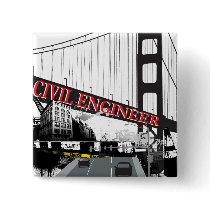 Civil Engineer Pinback Button