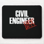 CIVIL ENGINEER DARK MOUSE PAD