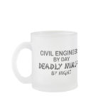 Civil Engineer Deadly Ninja by Night Coffee Mug