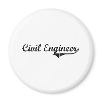 Civil Engineer Professional Job Fridge Magnets