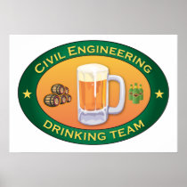 Civil Engineering Drinking Team Poster