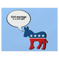 Civil marriage is a civil right full color flyer