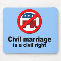 Civil marriage is a civil right mousepads