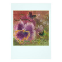 CIVIL UNION ANNOUNCEMENT PASTEL FLORAL PAINTING
