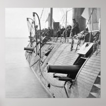 Civil War Ironclad Galena, 1862 Poster