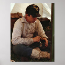 Civil War Reenactment Print