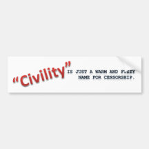 Civility Bumper Stickers
