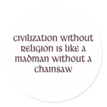 Civilization Round Stickers