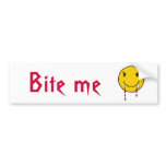 CJ- Funny Vampire Bite me bumper sticker