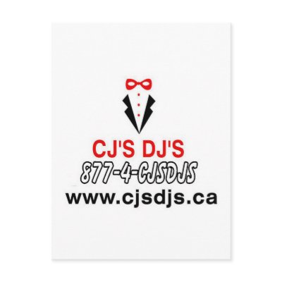 CJSDJS - PROMO POST CARDS by cjsdjs