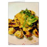 Ckicken Tikka Dinner Cooking Food Indian Card