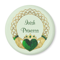 Claddagh Princess Fridge Magnets