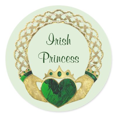 Claddagh Princess Round Sticker by Spice