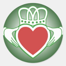 Claddagh Round Sticker