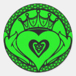 Claddagh Round Sticker