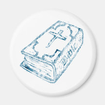 Clair de Bleu de bible Magnets