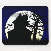 Clair de lune hanté Mousepad de Chambre Tapis De Souris