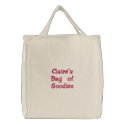 Claire's Bag of Goodies Tote Bag embroidered bags
