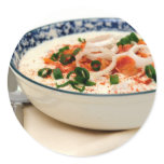 Clam Chowder With Paprika Round Sticker