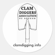 Clam Diggers Association Bumper Sticker