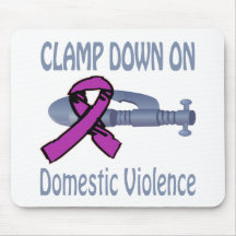 Clamp Down On Domestic Violence Mousepad