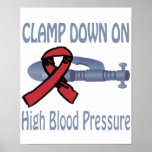 Clamp Down On High-Blood-Pressure Poster