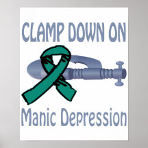 Clamp Down On Manic Depression Poster