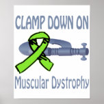 Clamp Down On Muscular Dystrophy Poster
