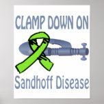 Clamp Down On Sanhoff Disease Poster