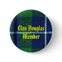 Clan Douglas Tartan Badge  Member Pinback Buttons