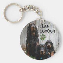 CLAN GORDON, Gordon Setter Keychain