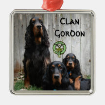 Clan Gordon, Gordon Setter Photo Ornament