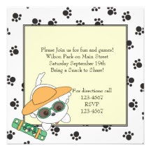Clancey part en voyage invitations personnalisées