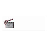 Clapboard Clapperboard Clapper Front Business Cards