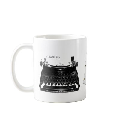 Clapboard, FADE IN, script Mug by Progger
