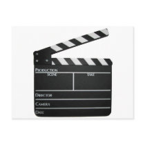 Clapboard Film Movie Slate Postcard