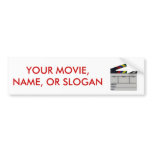 Clapboard movie filmmaker slate bumper sticker